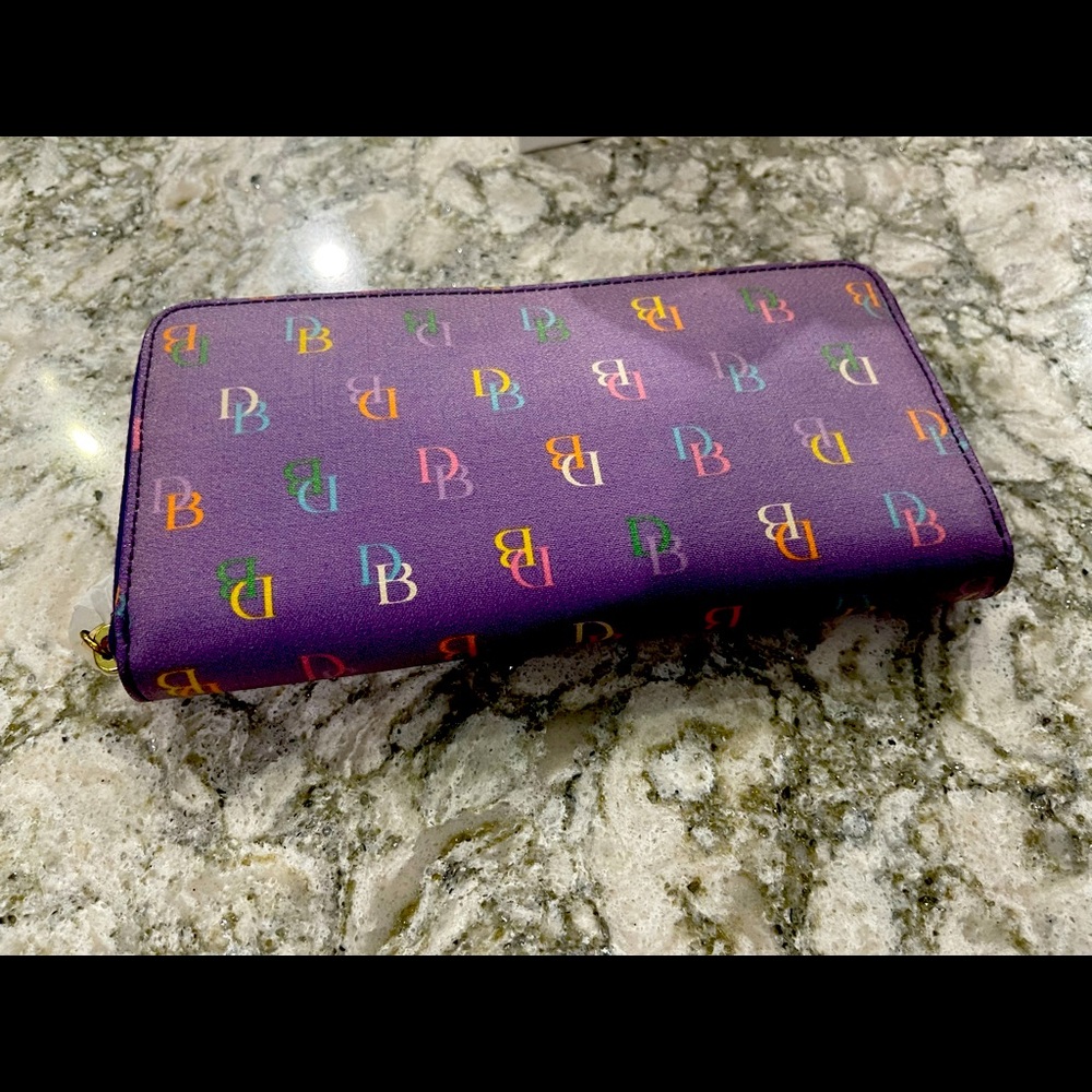 Unused Dooney and Bourke y2k purple large wallet